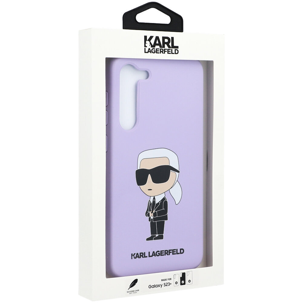 Original Karl Lagerfeld Silicone Ikonik - Samsung Galaxy S23 Plus, violetti hinta ja tiedot | Puhelimen kuoret ja kotelot | hobbyhall.fi