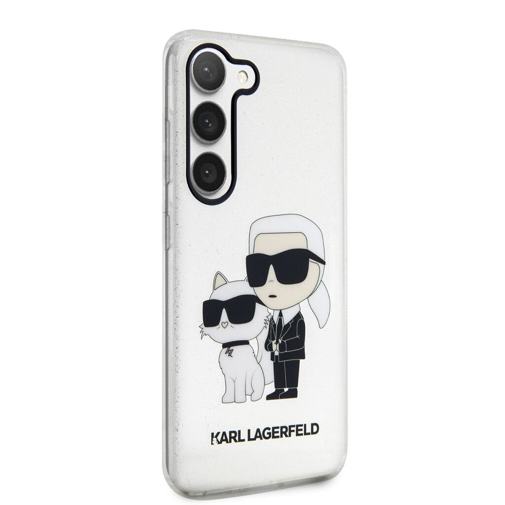 Karl Lagerfeld IML Glitter Karl and Choupette NFT - Samsung Galaxy S23+ hinta ja tiedot | Puhelimen kuoret ja kotelot | hobbyhall.fi