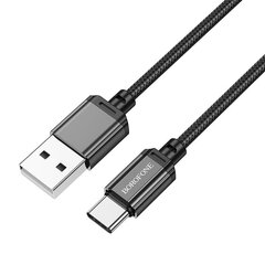 Borofone Cable BX87 Sharp - USB tyyppi C - 3A 1 metri musta hinta ja tiedot | Puhelinkaapelit | hobbyhall.fi