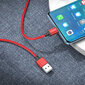 Borofone Cable BX87 Sharp - USB Type C - 3A 1 metri punainen hinta ja tiedot | Puhelinkaapelit | hobbyhall.fi