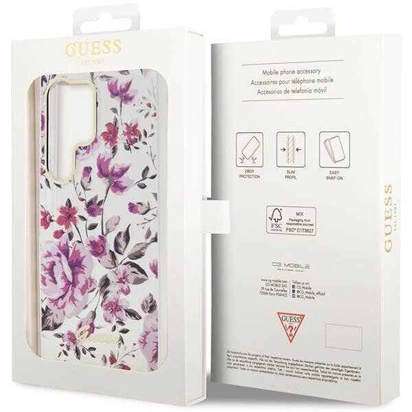 GUESS - Samsung Galaxy S23 Ultra , valkoinen hinta ja tiedot | Puhelimen kuoret ja kotelot | hobbyhall.fi