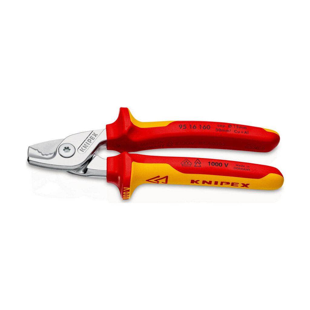 Sakset Knipex 9516160sb Kaapelikuorija 160 mm hinta ja tiedot | Käsityökalut | hobbyhall.fi