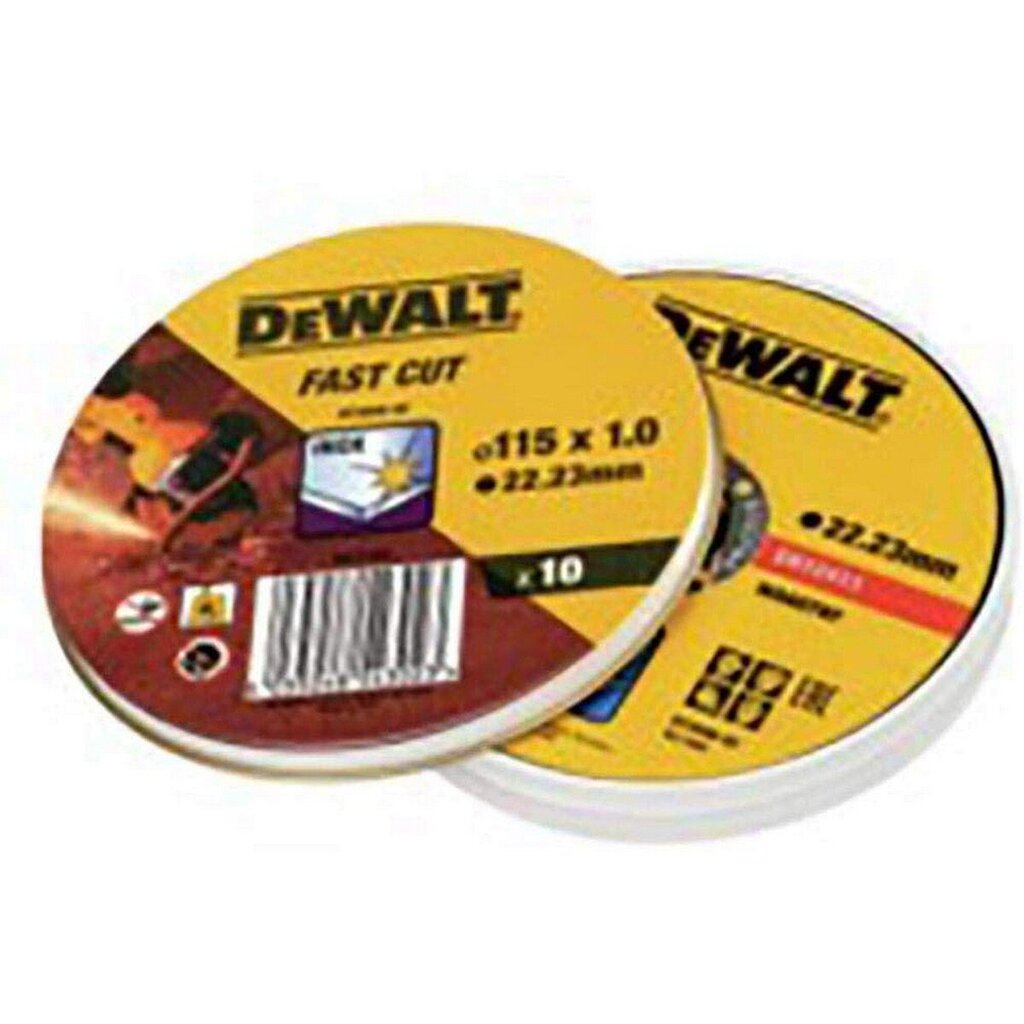 Leikkuulevy Dewalt Fast Cut dt3506-qz 10 osaa 115 x 1 x 22,23 mm hinta ja tiedot | Käsityökalut | hobbyhall.fi