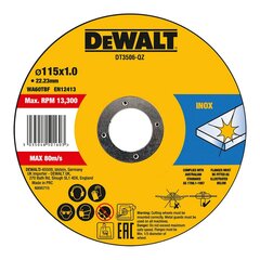 Leikkuulevy Dewalt Fast Cut dt3506-qz 10 osaa 115 x 1 x 22,23 mm hinta ja tiedot | Käsityökalut | hobbyhall.fi