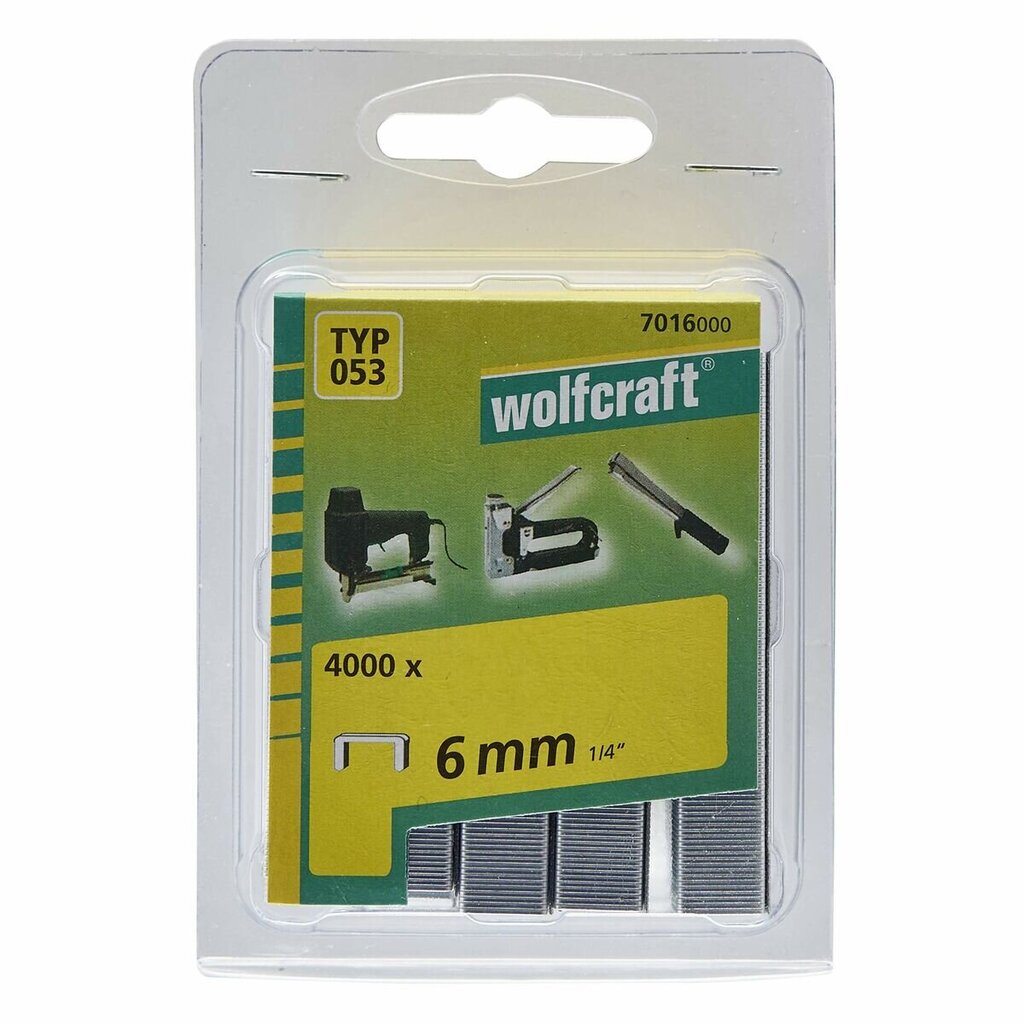 Niitit Wolfcraft 7016000 Nº 053 4000 osaa hinta ja tiedot | Käsityökalut | hobbyhall.fi