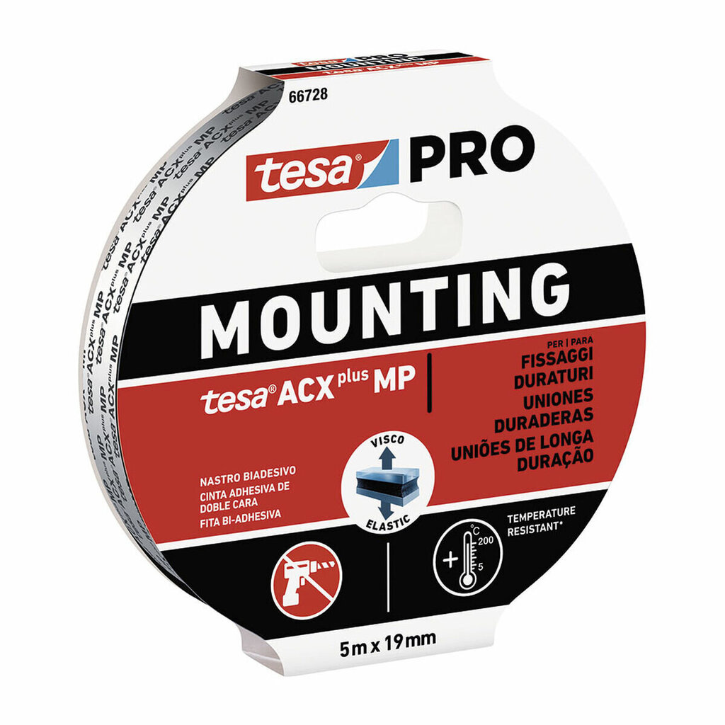 Liimanauha TESA Mounting Pro acx+mp Kaksipuolinen 19 mm x 5 m hinta ja tiedot | Käsityökalut | hobbyhall.fi