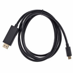 Kaapeli - Type C - HDMI - 4K*2K 1,8 metriä musta hinta ja tiedot | Kaapelit ja adapterit | hobbyhall.fi