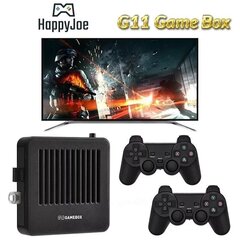 HappyJoe G11 4K, 128GB, 10000+ peliä, tukee PSP/DC/N64, Android TV hinta ja tiedot | Pelikonsolit | hobbyhall.fi