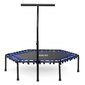 Fitness trampoliini kahvalla, kuusikulmainen, 127 cm., sininen hinta ja tiedot | Fitness-trampoliinit | hobbyhall.fi