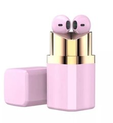 EarPods Lipstick bluetooth langattomat ministereokuulokkeet mikrofonilla, vaaleanpunainen hinta ja tiedot | i7s Tietokoneet ja pelaaminen | hobbyhall.fi