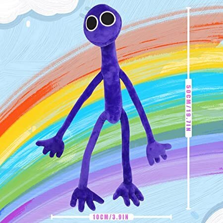 Pehmeä pehmolelu Rainbow friends, Violetti, 30cm hinta ja tiedot | Pehmolelut | hobbyhall.fi