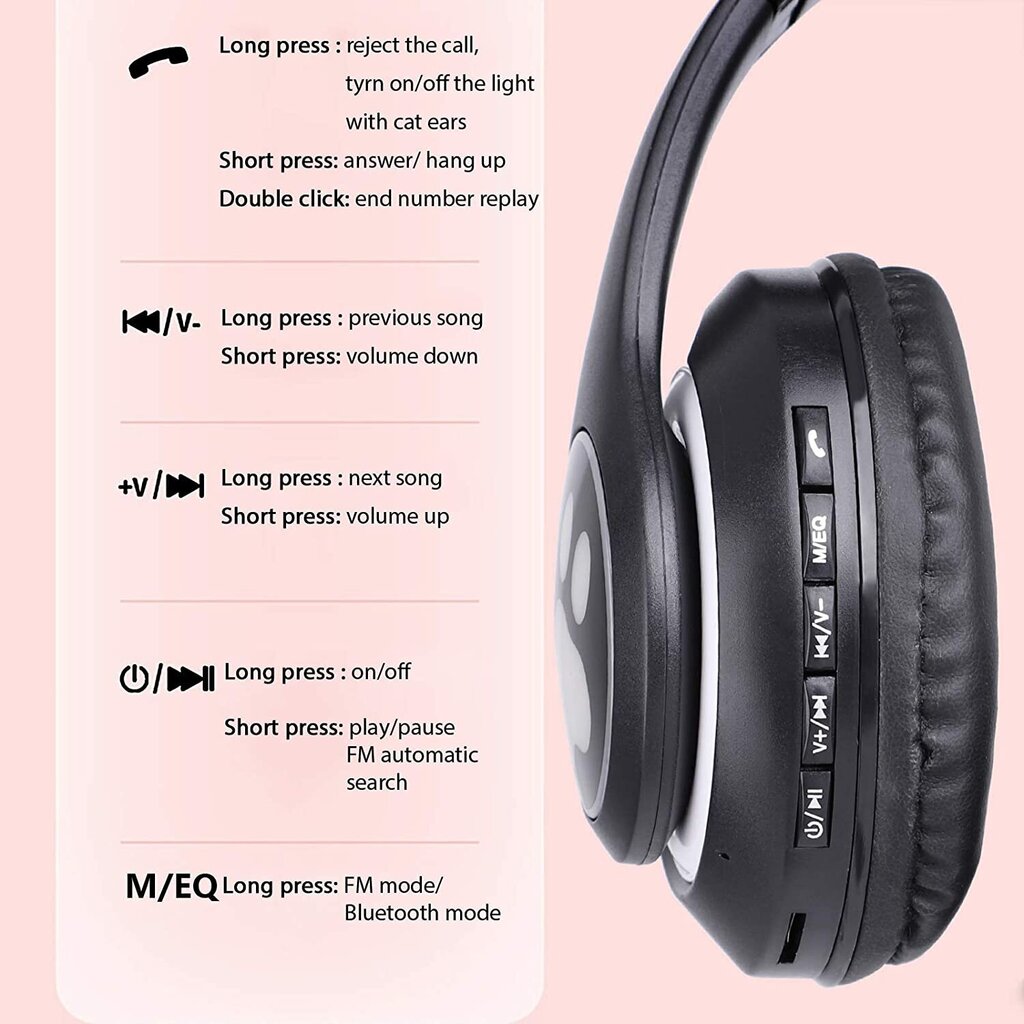 Cat Ears TWS Black hinta ja tiedot | Kuulokkeet | hobbyhall.fi