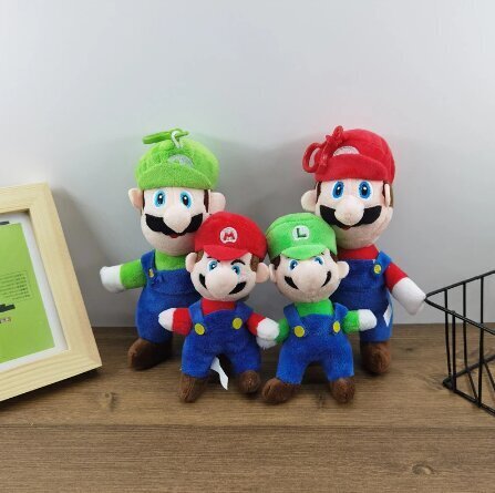 Super Mario Luigi pehmolelu/riipus, 18cm hinta ja tiedot | Pehmolelut | hobbyhall.fi