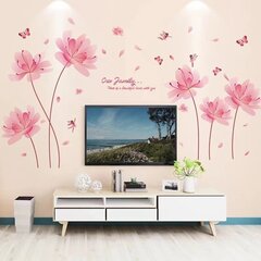 Sisustustarra Vaaleanpunaiset kukat hinta ja tiedot | Sisustustarrat | hobbyhall.fi
