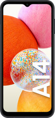Samsung Galaxy A14 4/64GB Black SM-A145RZKUEUB hinta ja tiedot | Matkapuhelimet | hobbyhall.fi