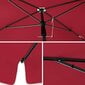 Taitettava aurinkovarjo 200 x 125 cm hinta ja tiedot | Aurinkovarjot ja markiisit | hobbyhall.fi