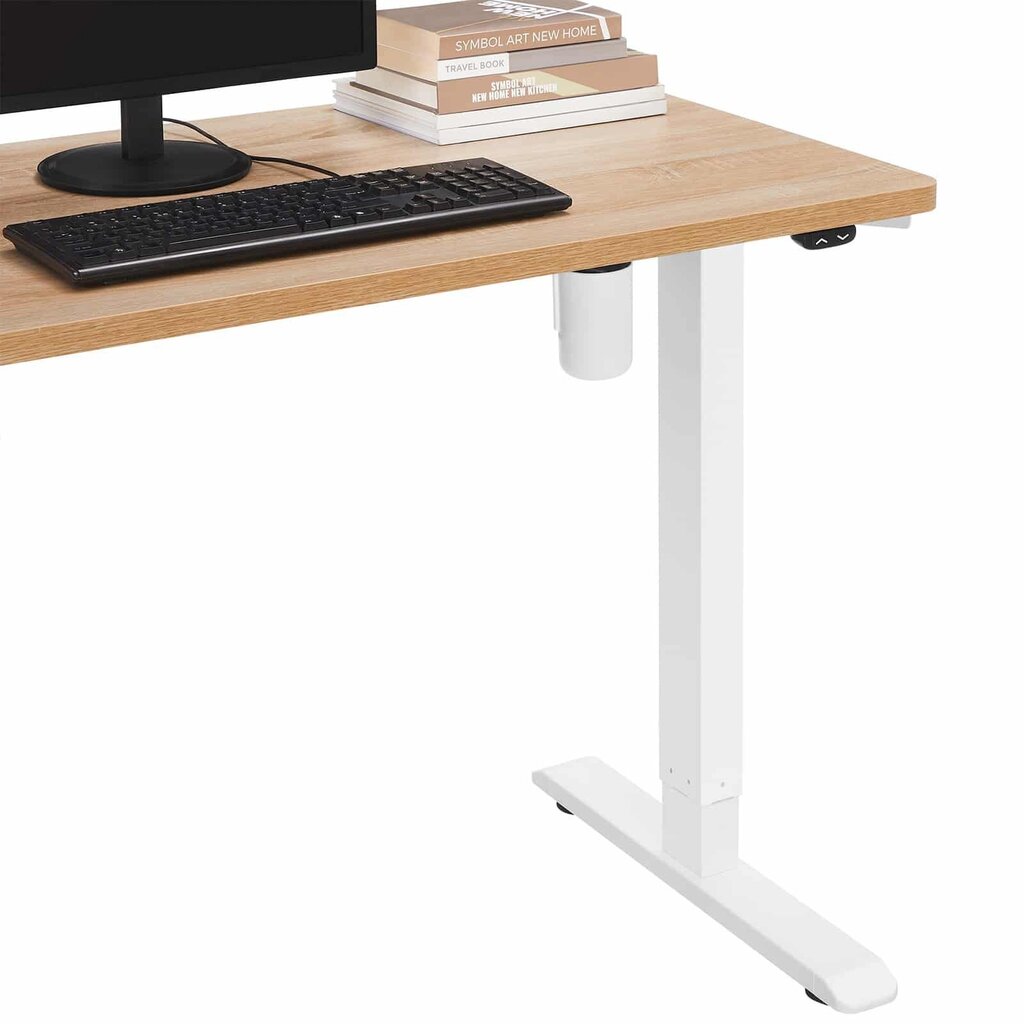 Tietokonepöydän runko, korkeussäädettävä, valkoinen hinta ja tiedot | Tietokonepöydät ja työpöydät | hobbyhall.fi