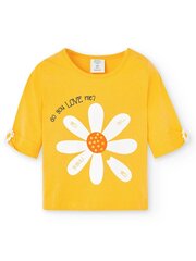 BOBOLI Daisy Print Limone 520236736 hinta ja tiedot | Tyttöjen paidat | hobbyhall.fi