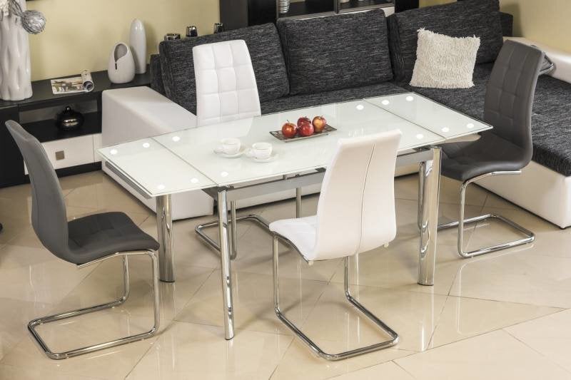 Taitettava pöytä Gd-020, valkoinen hinta ja tiedot | Ruokapöydät | hobbyhall.fi