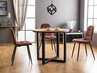Pöytä Rolf, ruskea/musta hinta ja tiedot | Ruokapöydät | hobbyhall.fi