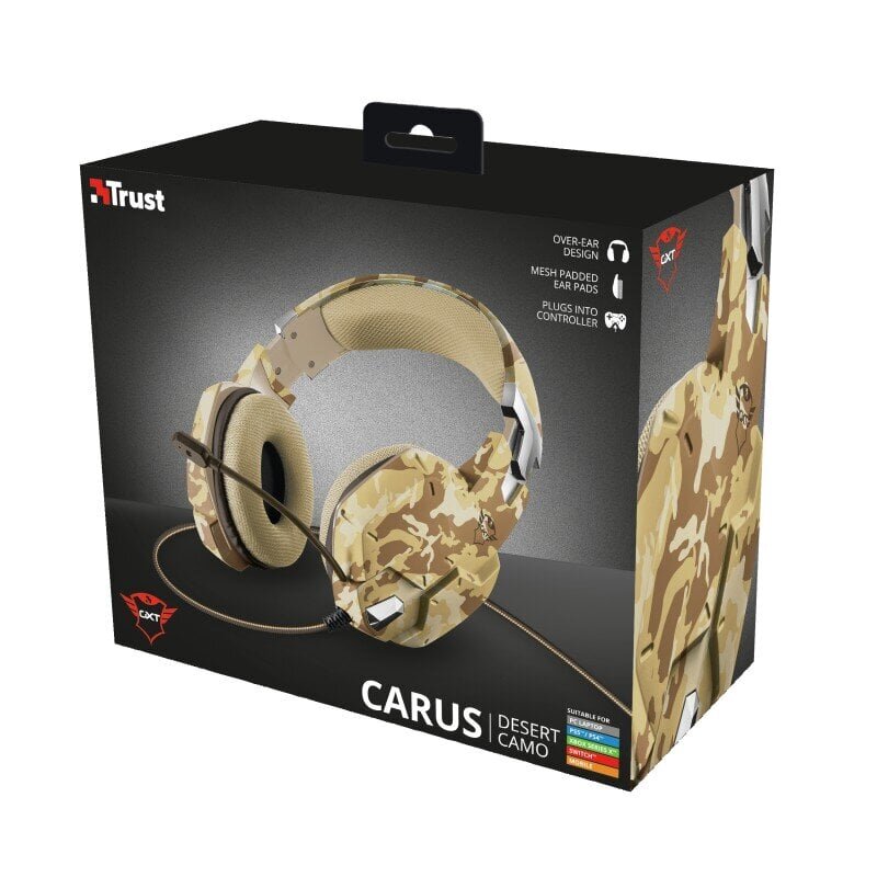 Trust GXT322D CARUS/22125 langalliset Pelikuulokkeet hinta ja tiedot | Kuulokkeet | hobbyhall.fi