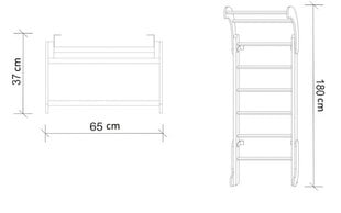 Sanro Baby Mini-1, puolapuut, 180-65cm hinta ja tiedot | Puolapuut ja voimisteluseinät | hobbyhall.fi