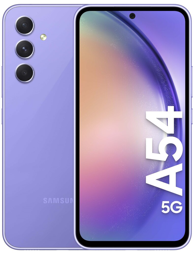 Samsung Galaxy A54 5G 8/128GB Light Violet SM-A546BLVCEUB hinta ja tiedot | Matkapuhelimet | hobbyhall.fi