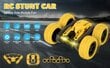 RC-temppukilpa-auto SUV musiikilla, LED-valaistus Tornado Stunt Car hinta ja tiedot | Poikien lelut | hobbyhall.fi