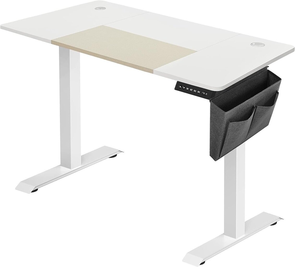 Sähköisesti korkeussäädettävä pöytä, 60x120 cm, ruskea/musta hinta ja tiedot | Tietokonepöydät ja työpöydät | hobbyhall.fi