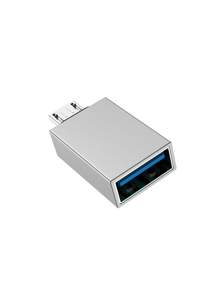 Borofone Adapter BV2 OTG - USB - Micro USB - hopea hinta ja tiedot | Adapterit | hobbyhall.fi