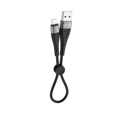 Borofone Cable BX32 Munificent - USB Lightningiin - 2,4A 0,25 metriä musta hinta ja tiedot | Borofone Puhelimet, älylaitteet ja kamerat | hobbyhall.fi