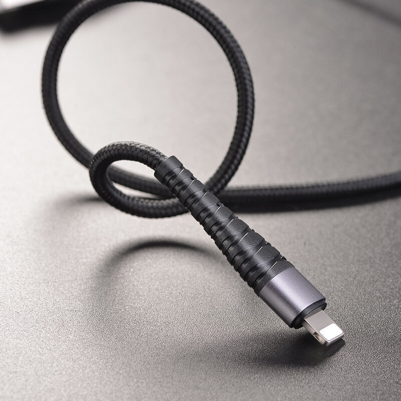 Borofone Cable BX32 Munificent - USB Lightningiin - 2,4A 1 metri musta hinta ja tiedot | Puhelinkaapelit | hobbyhall.fi