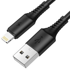 Borofone Cable BX47 Coolway - USB Lightningiin - 2,4A 1 metri musta hinta ja tiedot | Puhelinkaapelit | hobbyhall.fi