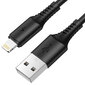 Borofone Cable BX47 Coolway - USB Lightningiin - 2,4A 1 metri musta hinta ja tiedot | Puhelinkaapelit | hobbyhall.fi