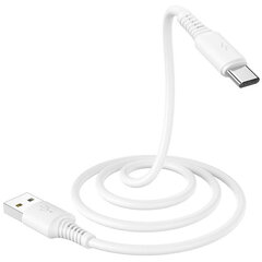 Borofone Cable BX47 Coolway - USB tyyppi C - 3A 1 metri valkoinen hinta ja tiedot | Puhelinkaapelit | hobbyhall.fi