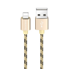 Borofone-kaapeli BX24 rengasvirta - USB Lightningiin - 2,4A 1 metri kultaa hinta ja tiedot | Puhelinkaapelit | hobbyhall.fi