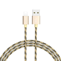 Borofone-kaapeli BX24 rengasvirta - USB Lightningiin - 2,4A 1 metri kultaa hinta ja tiedot | Puhelinkaapelit | hobbyhall.fi