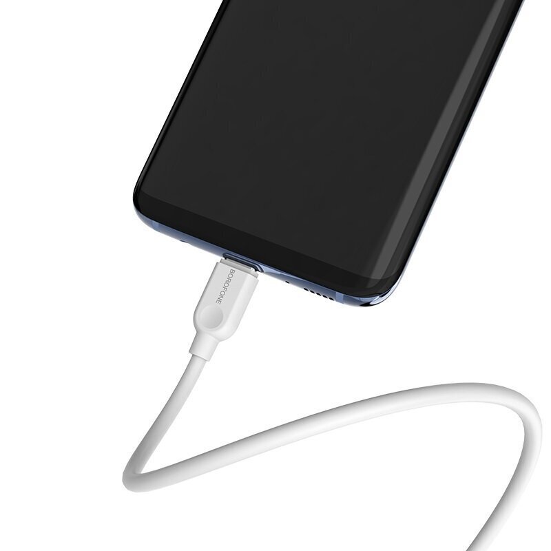 Borofone-kaapeli BX14 LinkJet - USB-tyyppi C - 2,4A 2 metriä valkoinen hinta ja tiedot | Puhelinkaapelit | hobbyhall.fi