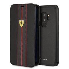 Puhelimen kuori Ferrari FESURFLBKTS9LBKR S9 Plus G965 hinta ja tiedot | Ferrari Puhelimet, älylaitteet ja kamerat | hobbyhall.fi