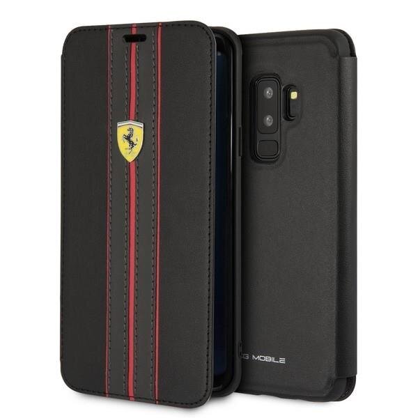 Puhelimen kuori Ferrari FESURFLBKTS9LBKR S9 Plus G965 hinta ja tiedot | Puhelimen kuoret ja kotelot | hobbyhall.fi