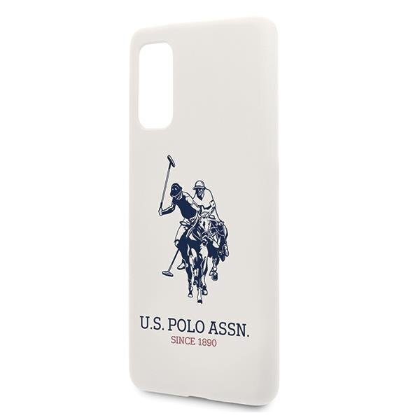 US Polo USHCS62SLHRWH, mallille S20 G980, valkoinen hinta ja tiedot | Puhelimen kuoret ja kotelot | hobbyhall.fi