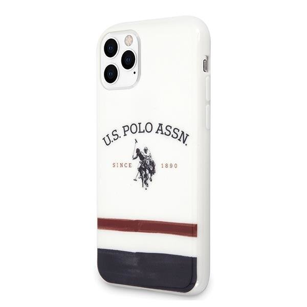 US Polo USHCN65PCSTRB, mallille iPhone 11 Pro Max, valkoinen hinta ja tiedot | Puhelimen kuoret ja kotelot | hobbyhall.fi