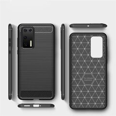 Hurtel Carbon Case mallille Huawei P40, musta hinta ja tiedot | Puhelimen kuoret ja kotelot | hobbyhall.fi