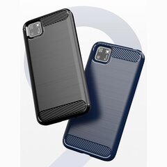 Hurtel Carbon Case mallille Huawei Y5p, musta hinta ja tiedot | Puhelimen kuoret ja kotelot | hobbyhall.fi