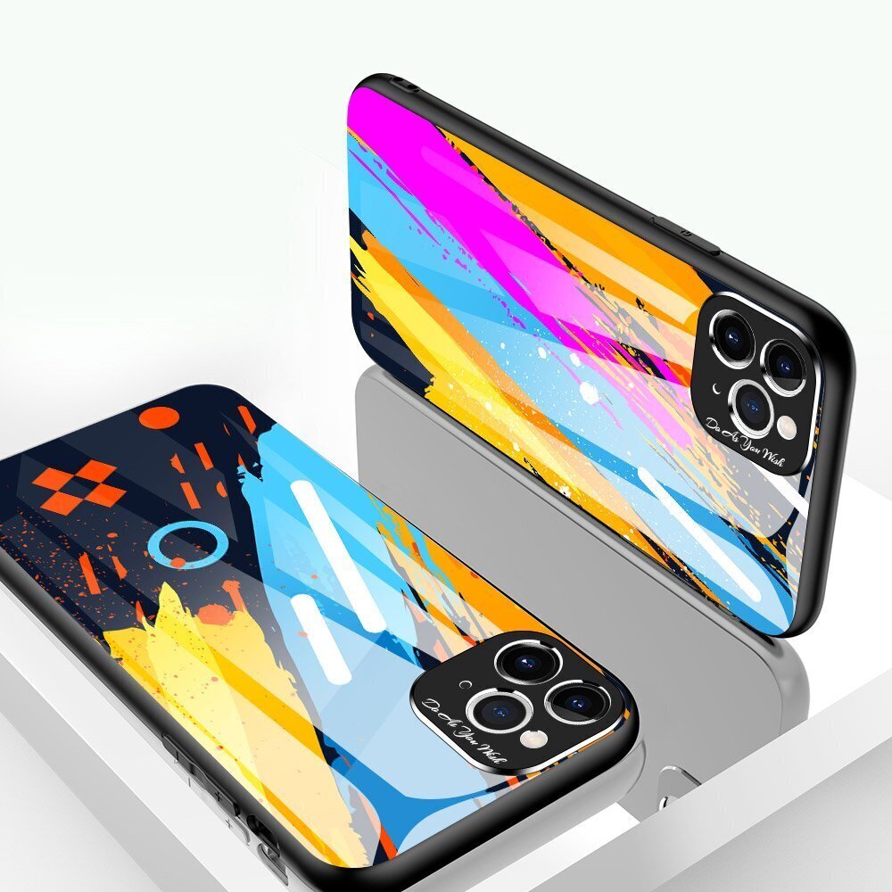 Hurtel Color Glass Case mallille iPhone 11 Pro Max hinta ja tiedot | Puhelimen kuoret ja kotelot | hobbyhall.fi