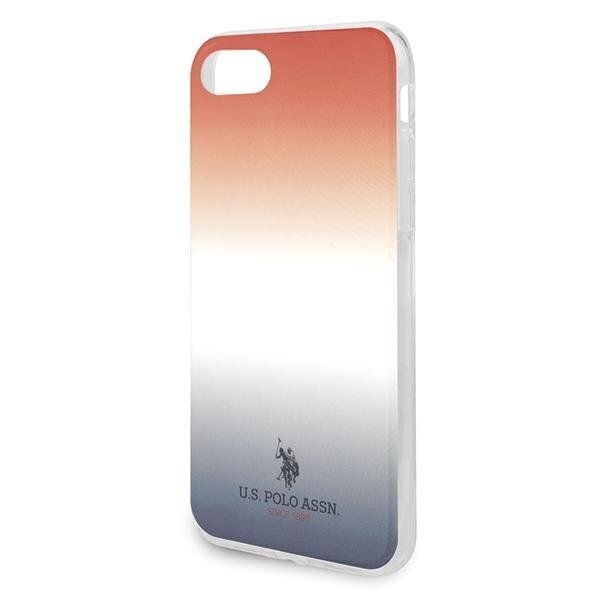 US Polo USHCI8TRDGRB, mallille iPhone 7/8 / SE 2022 / SE 2020, punainen/sininen hinta ja tiedot | Puhelimen kuoret ja kotelot | hobbyhall.fi
