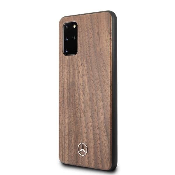 Mercedes MEHCS67VWOLB S20+ G985 hard case brązowy/brown Wood Line Walnut hinta ja tiedot | Puhelimen kuoret ja kotelot | hobbyhall.fi