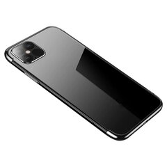 Hurtel Clear Color Case mallille iPhone 12 Pro Max, musta hinta ja tiedot | Puhelimen kuoret ja kotelot | hobbyhall.fi