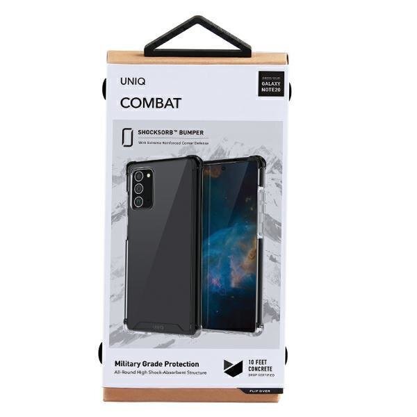 Uniq case Combat, mallille Samsung Note 20 N980, musta hinta ja tiedot | Puhelimen kuoret ja kotelot | hobbyhall.fi