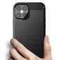 Hurtel Carbon Case mallille iPhone 12 Pro Max, musta hinta ja tiedot | Puhelimen kuoret ja kotelot | hobbyhall.fi